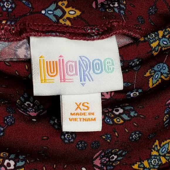 LuLaRoe Azure Floral Skirt - Size XS - NWT - Picture 4 of 7